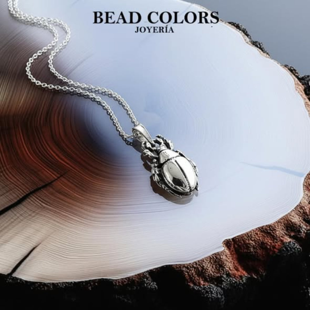 DIJE ESCARABAJO PLATA .925