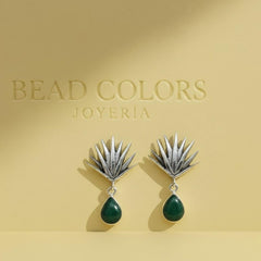 ARETE AGAVE ONIX VERDE PLATA .925