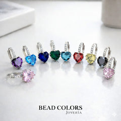 HUGGIE CORAZON PLATA .925