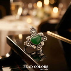 ANILLO SAGRADO CORAZON PIEDRA CM PLATA .925