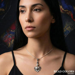 DIJE SAGRADO CORAZON CM PLATA .925