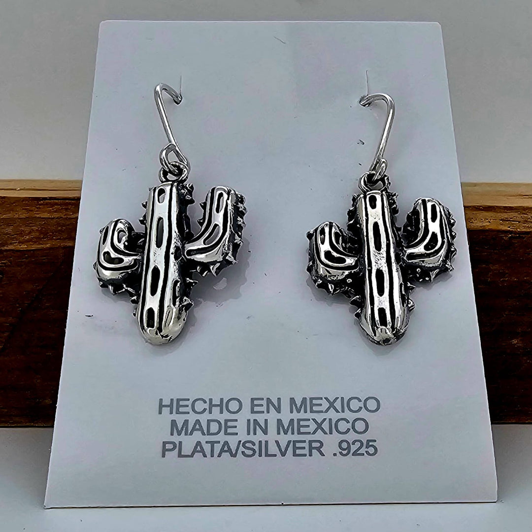 ARETES CACTUS CM PLATA .925