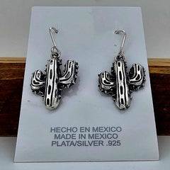 ARETES CACTUS CM PLATA .925