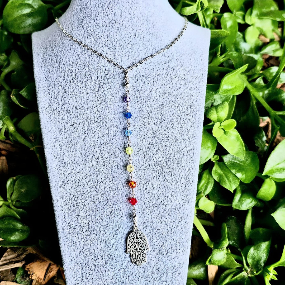 CORBATERO CHAKRA CON SWAROVSKI