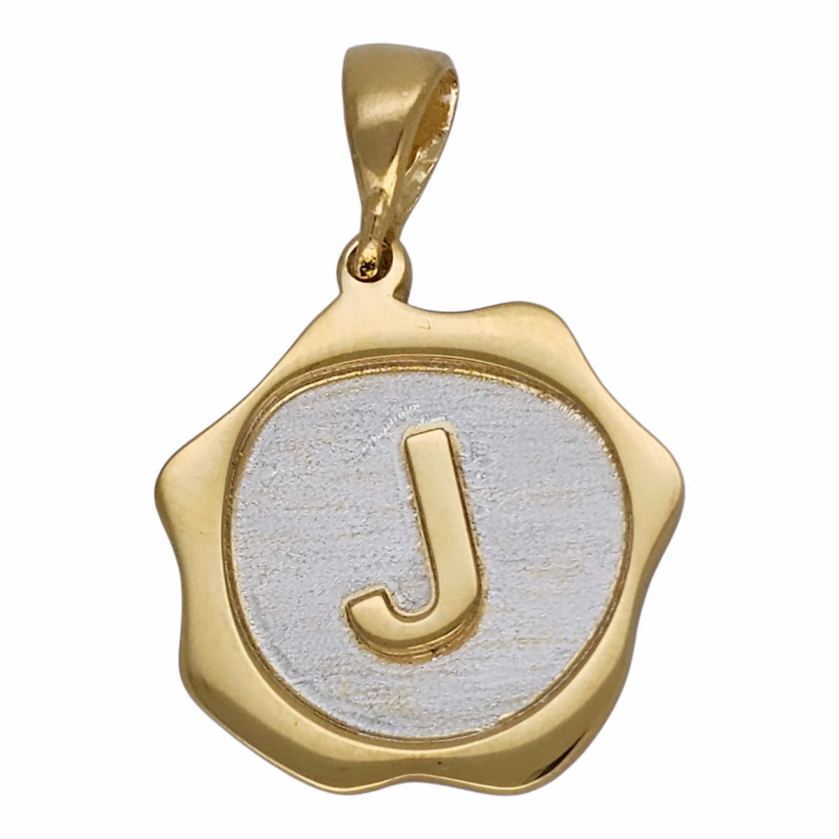SELLO DORADO J PLATA .925