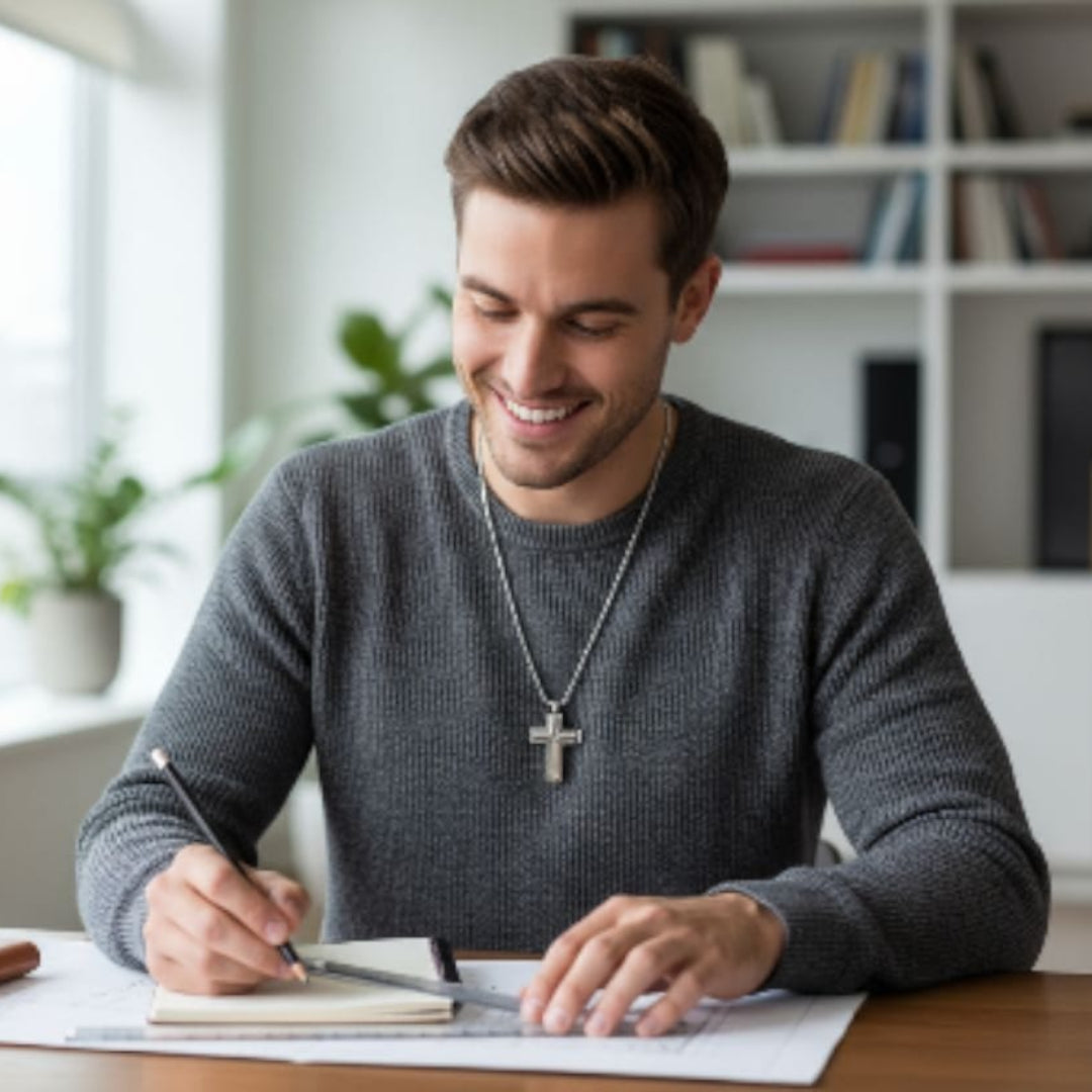 GARGANTILLA CRUZ ACERO