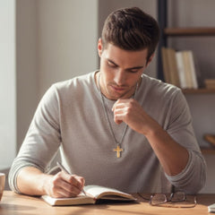 GARGANTILLA CRUZ ACERO