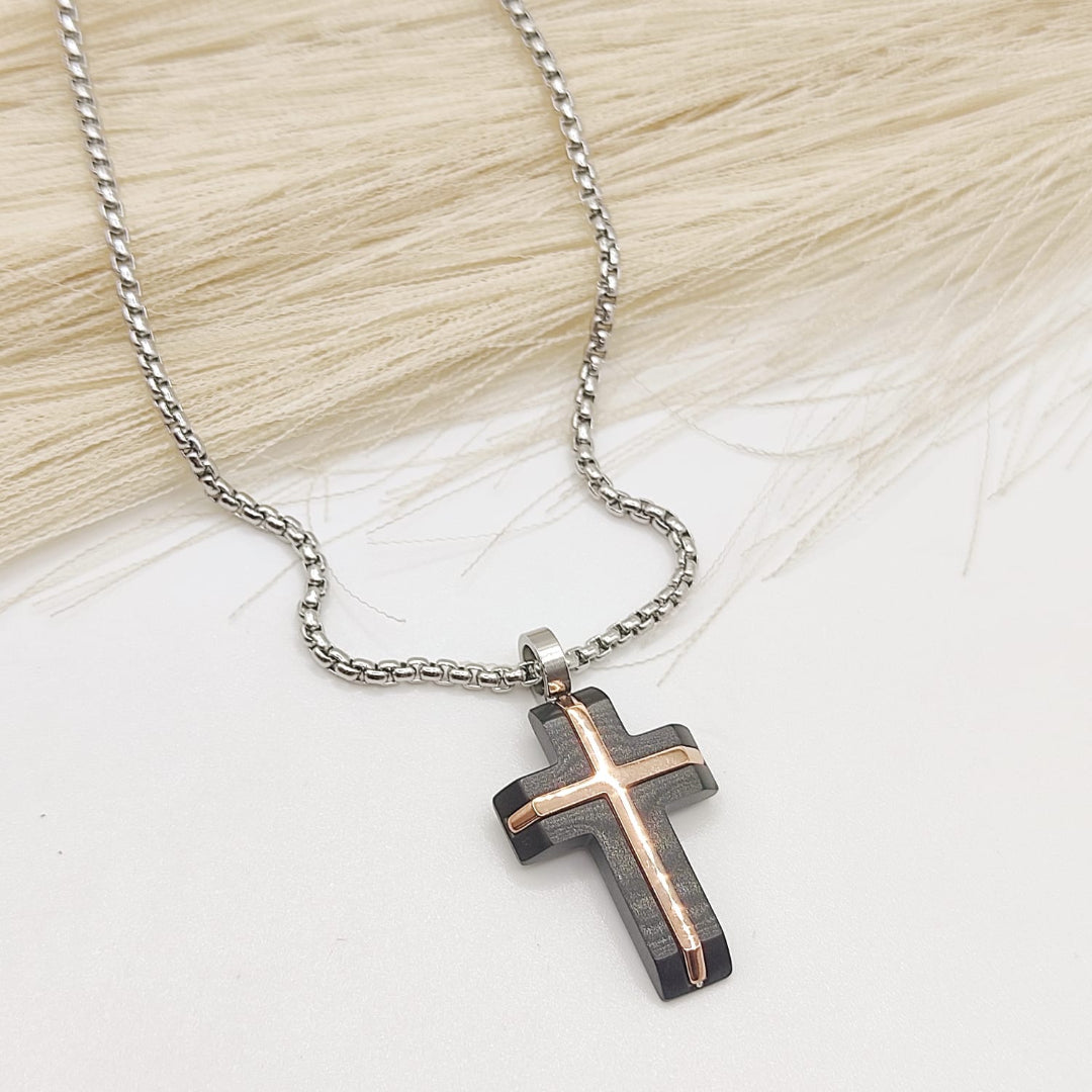 GARGANTILLA CRUZ MP ACERO