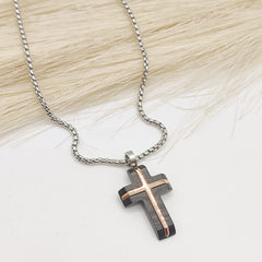 GARGANTILLA CRUZ MP ACERO