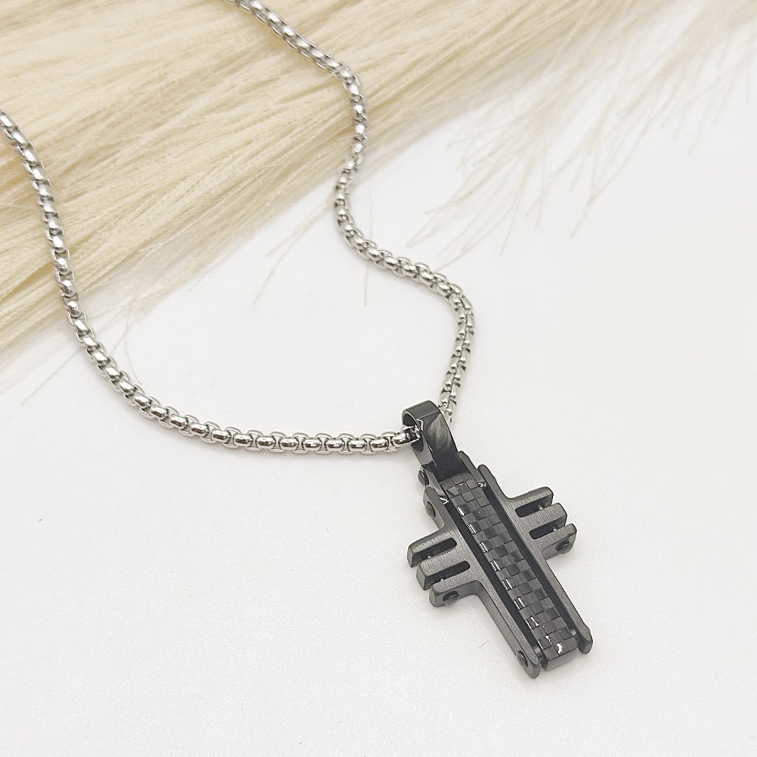 GARGANTILLA CRUZ MP ACERO