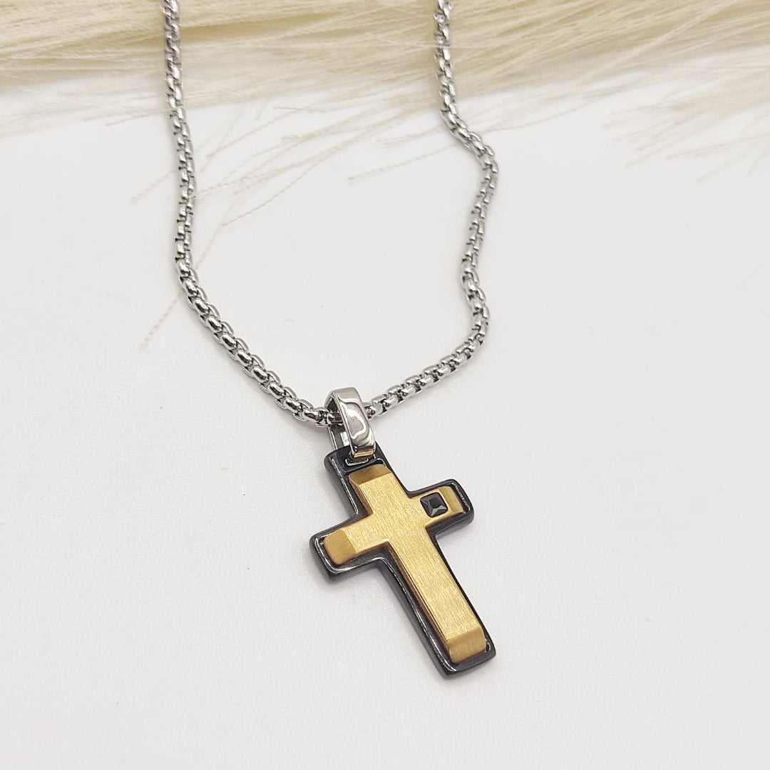 GARGANTILLA CRUZ MP ACERO