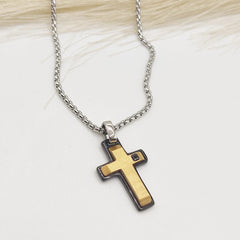 GARGANTILLA CRUZ MP ACERO