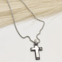 GARGANTILLA CRUZ MP ACERO