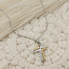 GARGANTILLA CRUZ MP ACERO