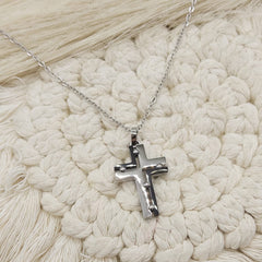 GARGANTILLA CRUZ MP ACERO