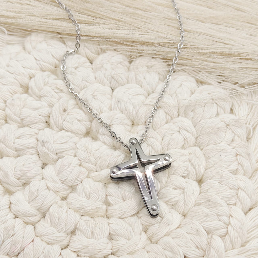 GARGANTILLA CRUZ MP ACERO