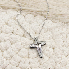 GARGANTILLA CRUZ MP ACERO