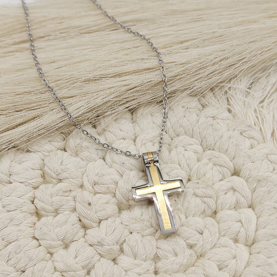 GARGANTILLA CRUZ MP ACERO