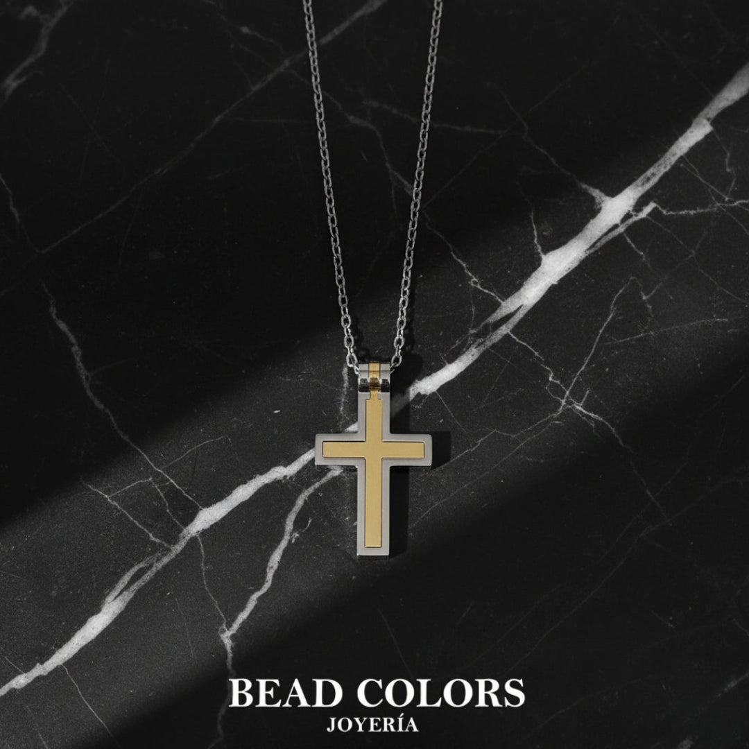 GARGANTILLA CRUZ MP ACERO