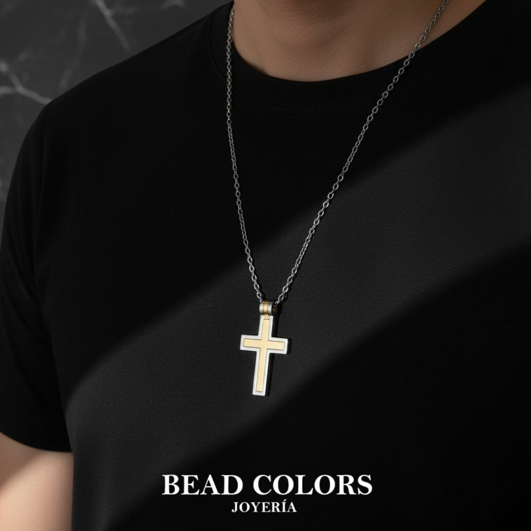 GARGANTILLA CRUZ MP ACERO