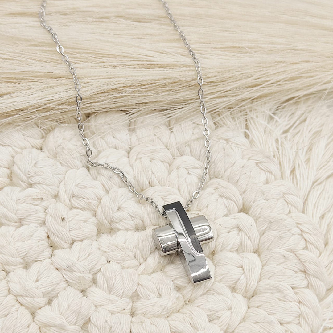 GARGANTILLA CRUZ MP ACERO