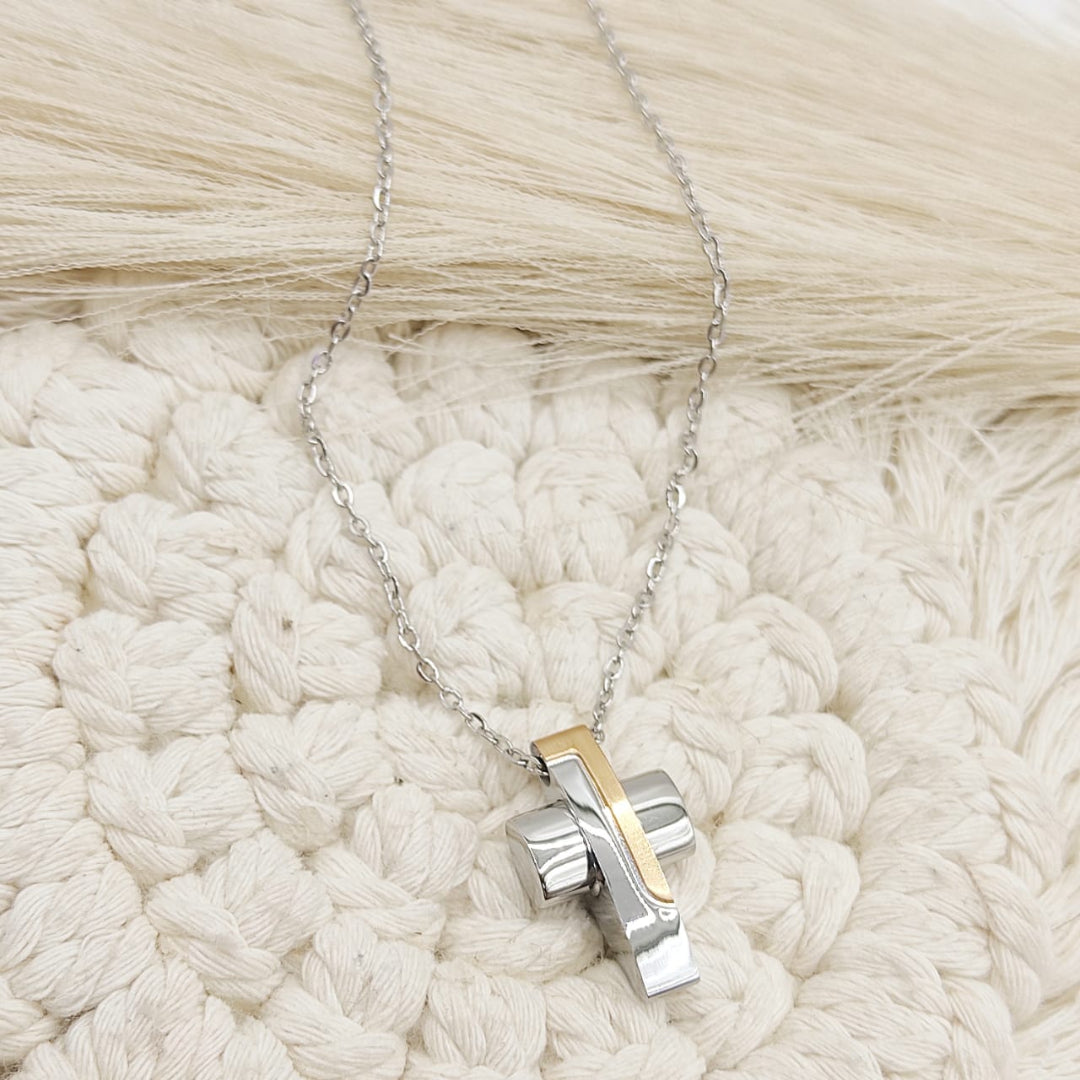 GARGANTILLA CRUZ MP ACERO