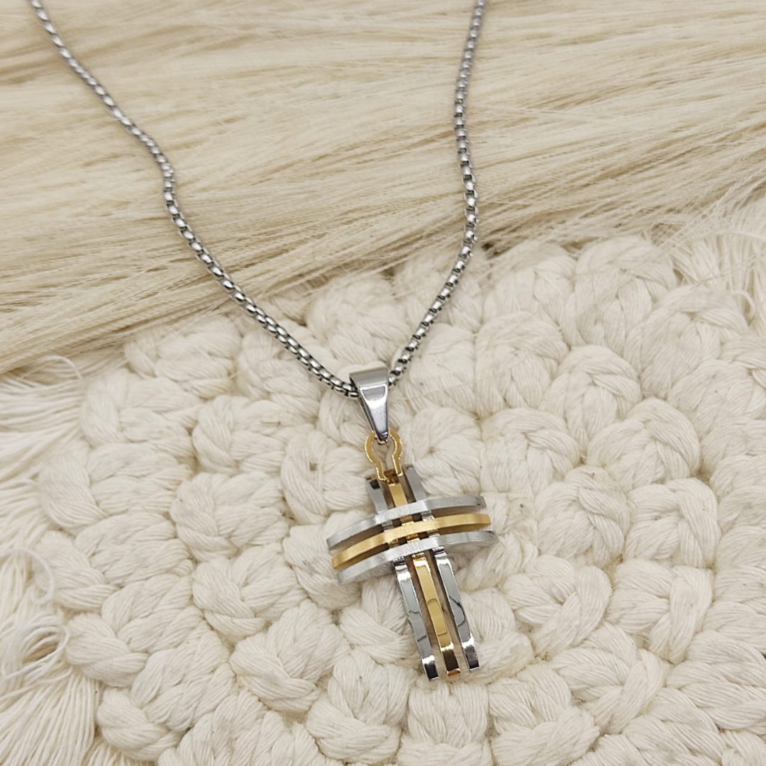 GARGANTILLA CRUZ MP ACERO