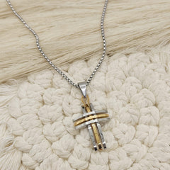 GARGANTILLA CRUZ MP ACERO