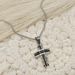 GARGANTILLA CRUZ MP ACERO