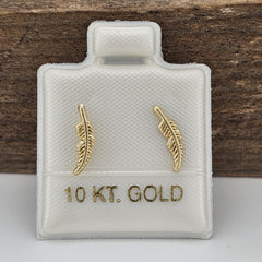 BROQUEL PLUMA ORO 10K