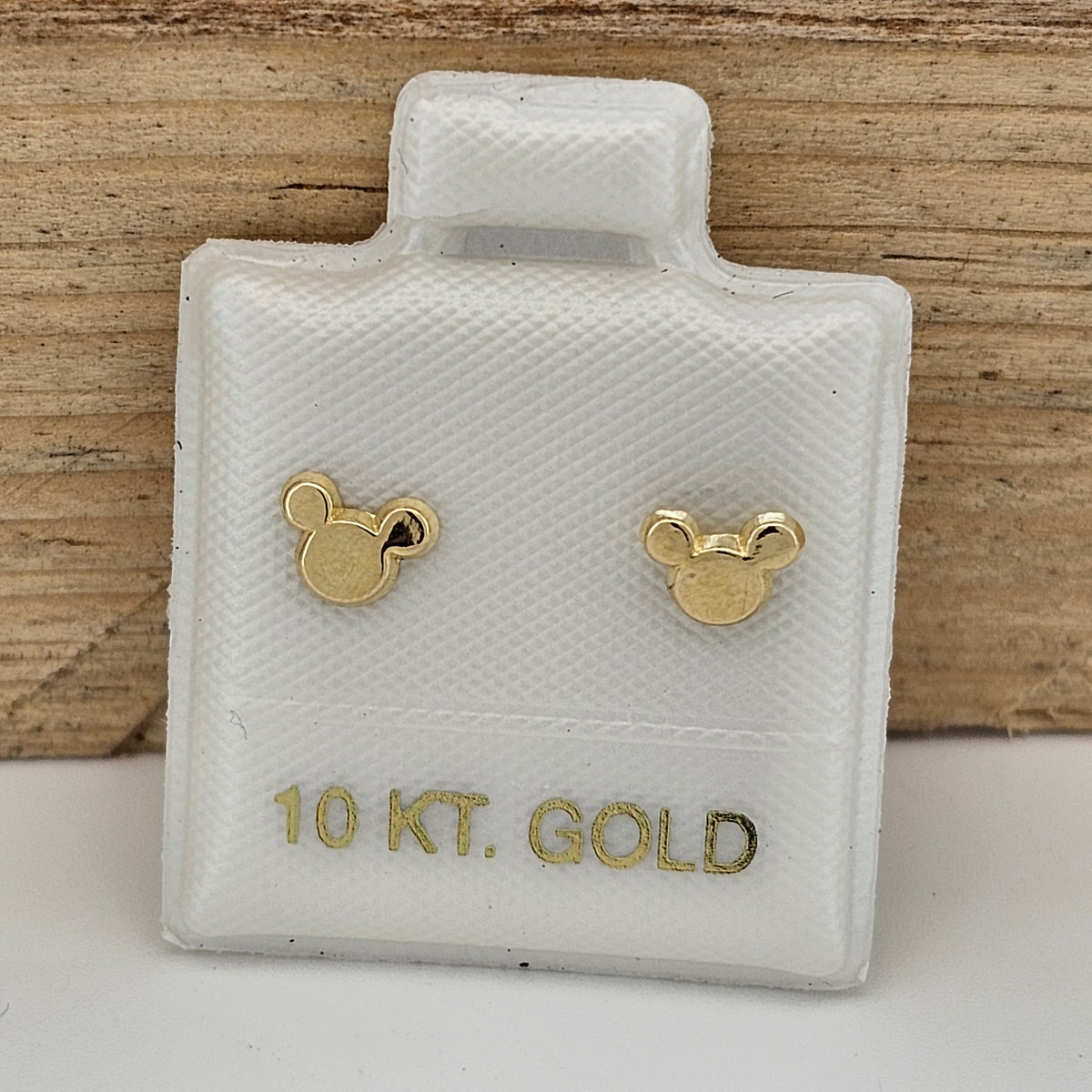 BROQUEL RATON LISO MINI ORO 10K