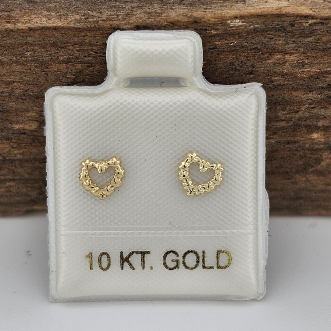 BROQUEL CORAZON ESPINAS ORO 10K