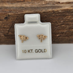 BROQUEL LIBELULA ORO 10K