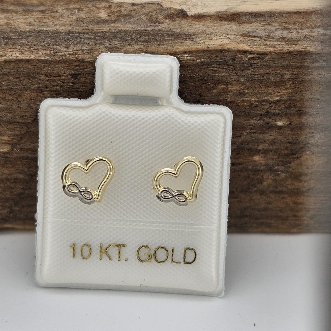 BROQUEL CORAZON/INFINITO ORO 10K