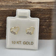 BROQUEL CORAZON/INFINITO ORO 10K
