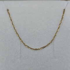 CADENA ESPUMA 45CM ORO 10K