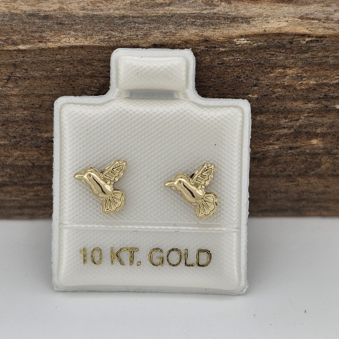 BROQUEL COLIBRI ORO 10K
