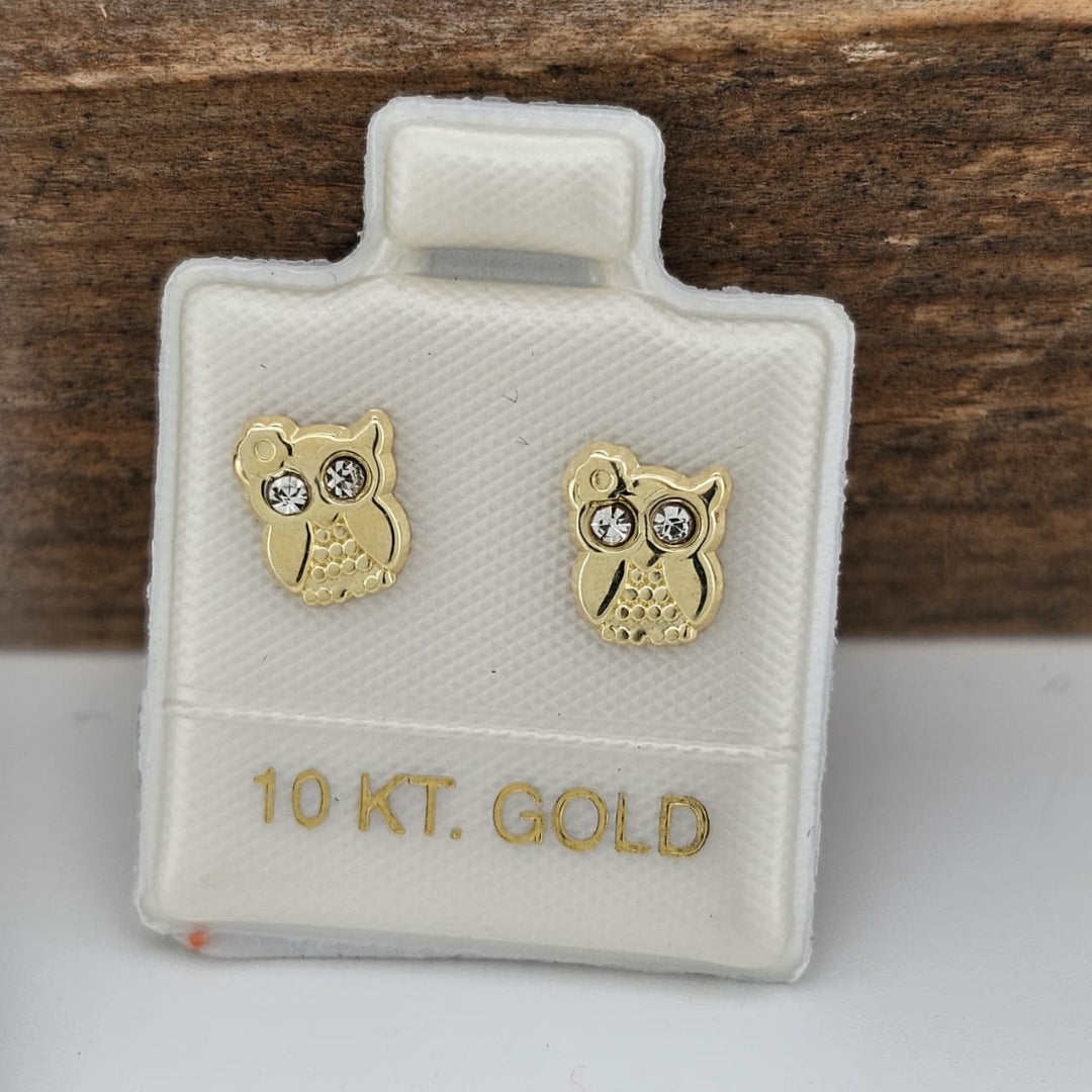 BROQUEL BUHO ORO 10K