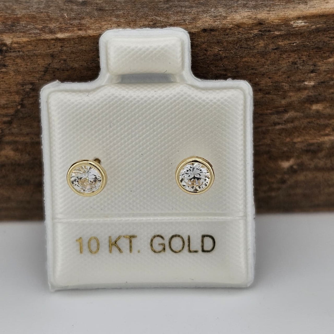 BROQUEL BISEL #4 ORO 10K