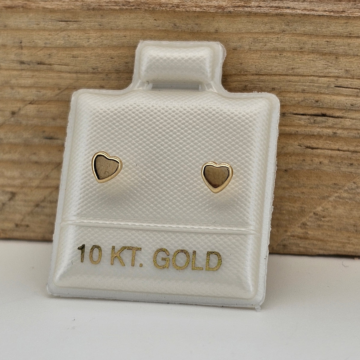BROQUEL CORAZON MINI ORO 10K