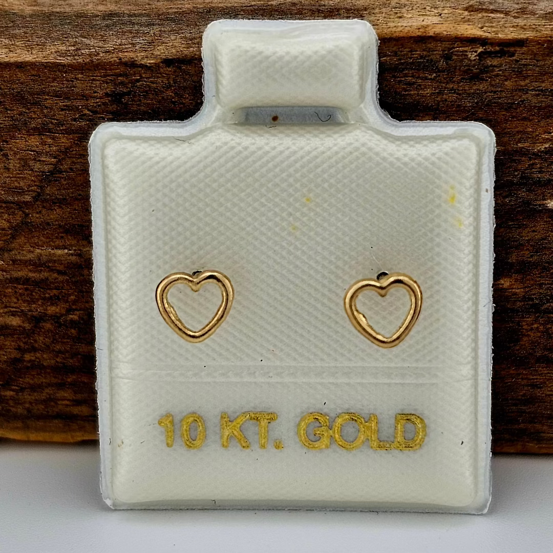 BROQUEL CORAZON ORO 10K
