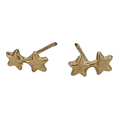 BROQUEL DOBLE ESTRELLA ORO 10K