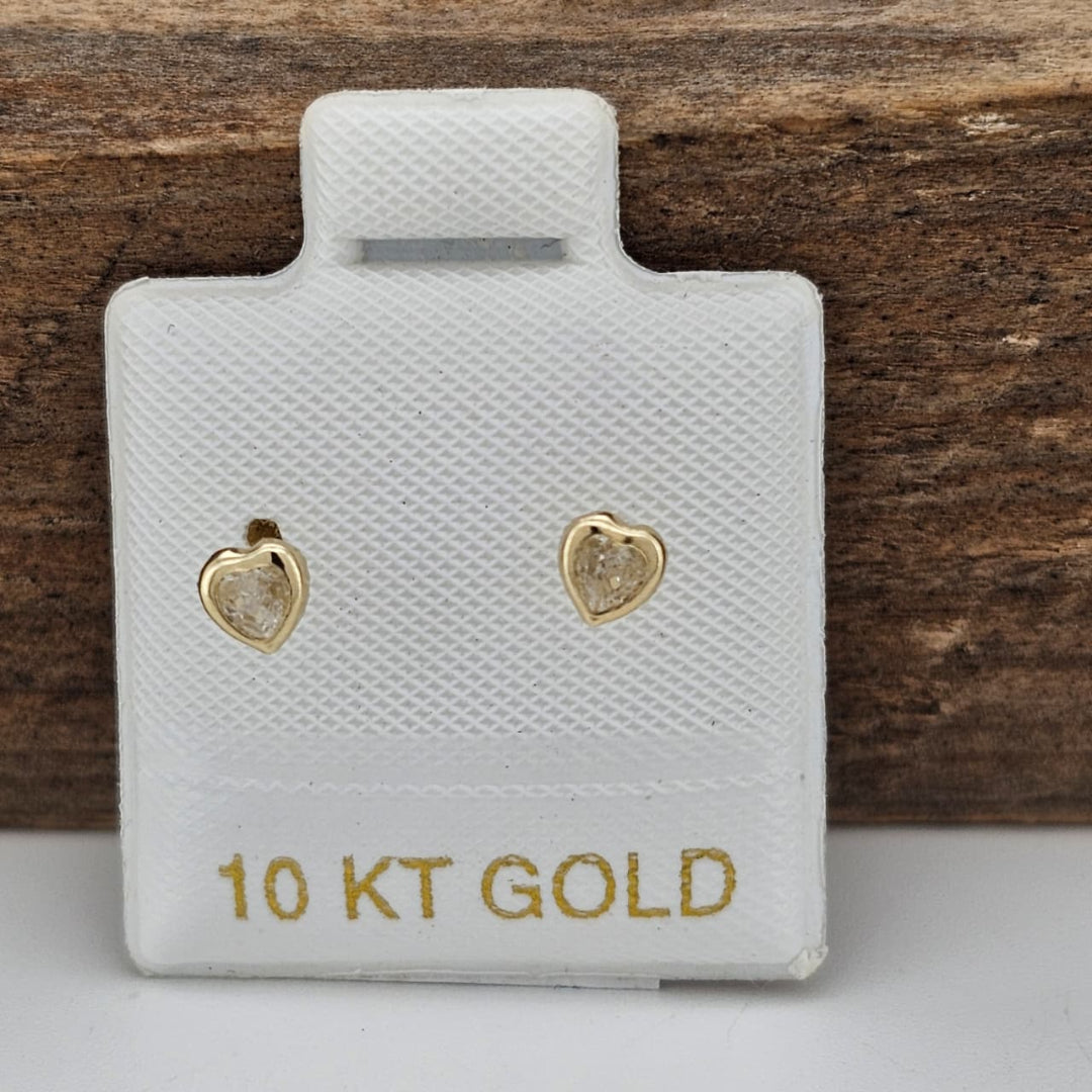 BROQUEL CORAZON BISEL #3 ORO 10K