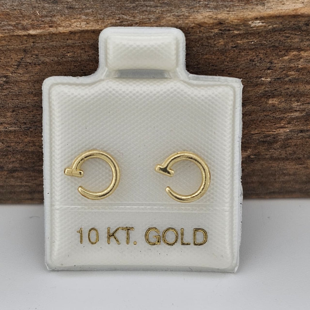 BROQUEL CLAVO ORO 10K