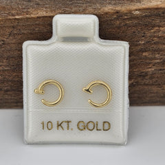 BROQUEL CLAVO ORO 10K