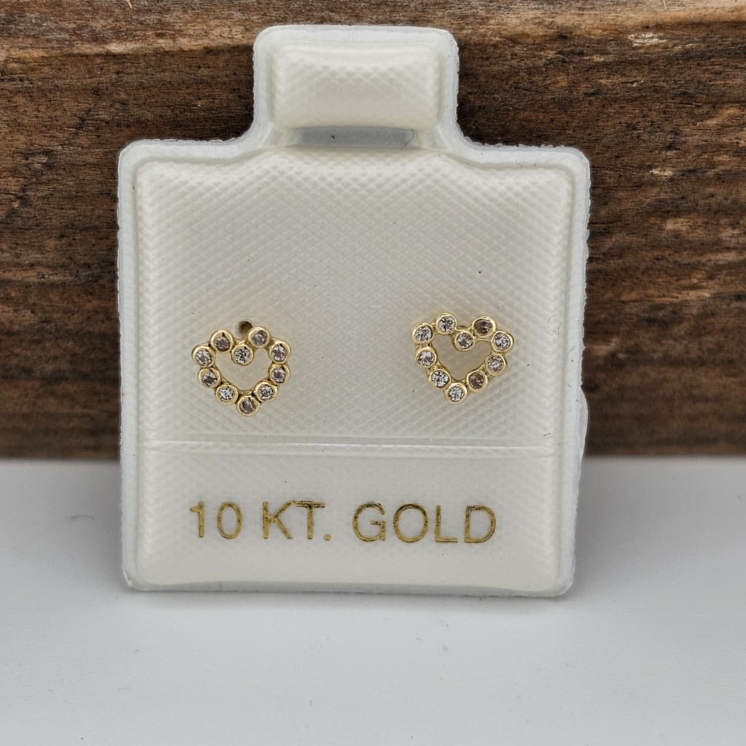 BROQUEL CORAZON MINI ORO 10K