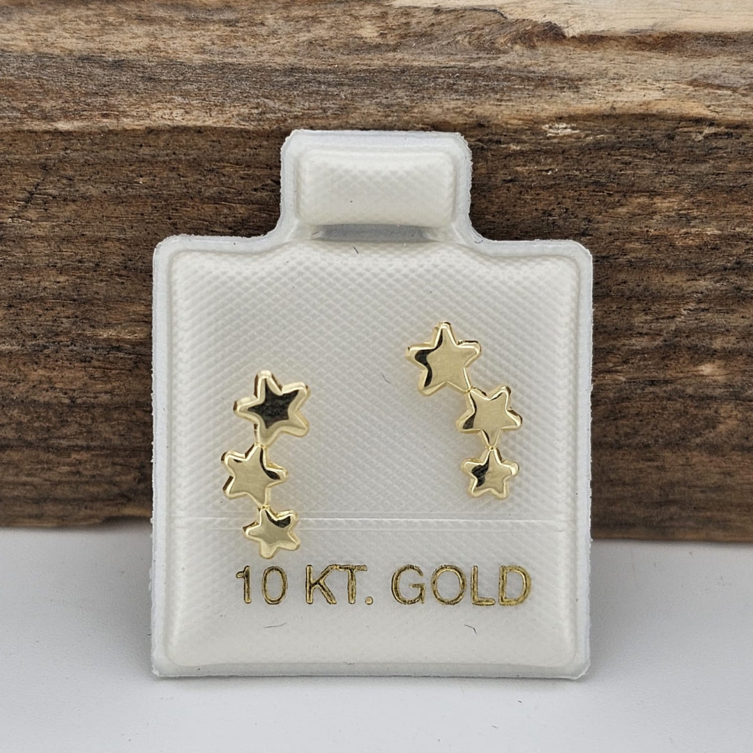 BROQUEL TRIPLE ESTRELLA ORO 10K