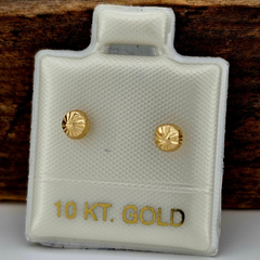 BROQUEL HONGO 2 ORO 10K