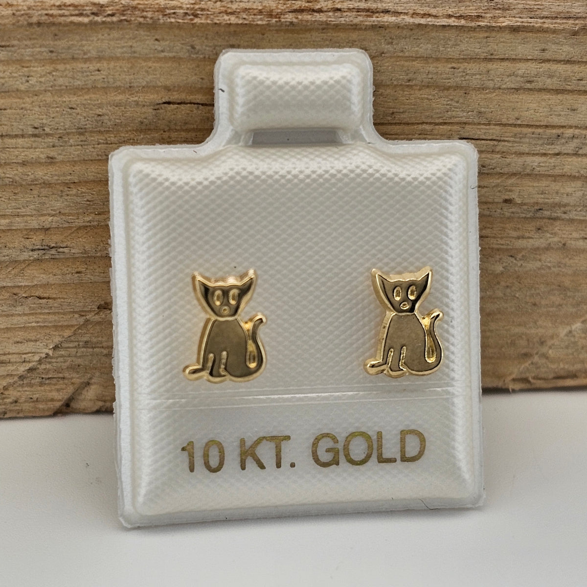BROQUEL GATO ORO 10K