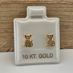 BROQUEL GATO ORO 10K